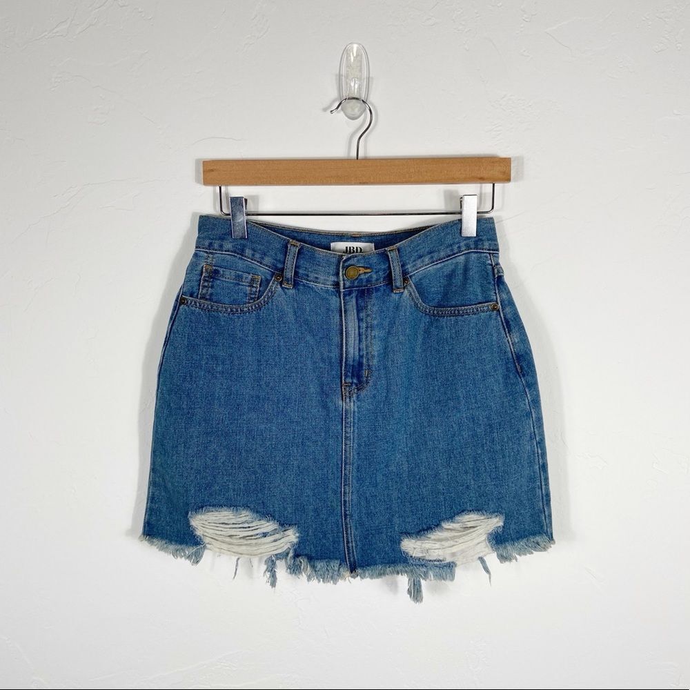 JBD Distressed Denim‎ Skirt